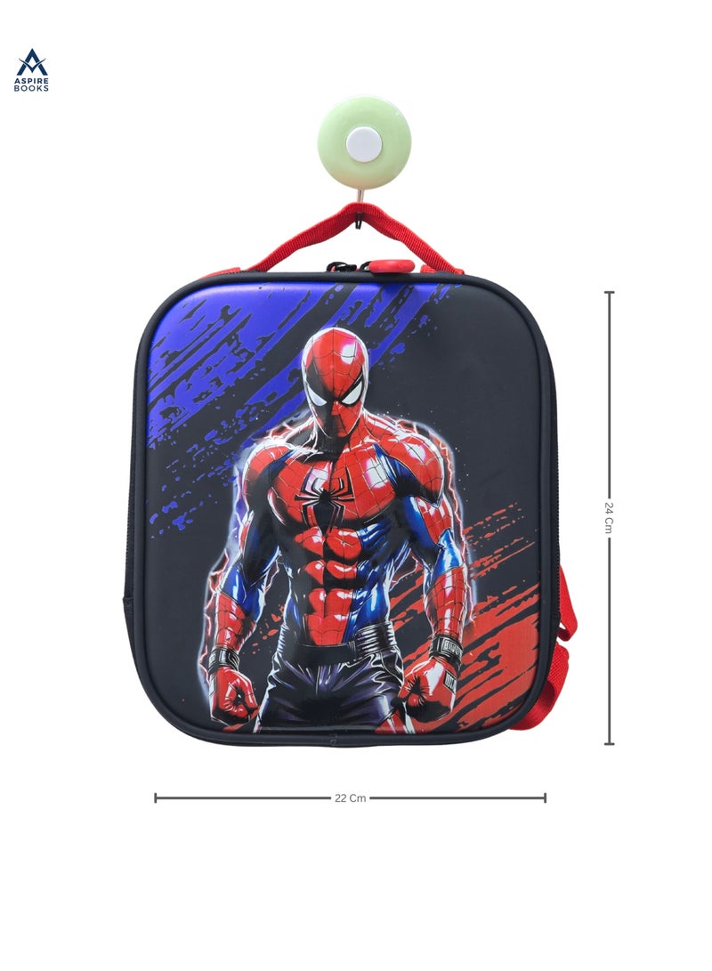 Aspire Books Exclusive Spider-Man 15-Inch Rolling Backpack for Kids – 3-Piece School Trolley Set includes Lunch Bag & Pencil Case, Limited Edition (Red/Blue/Black) - Image 5